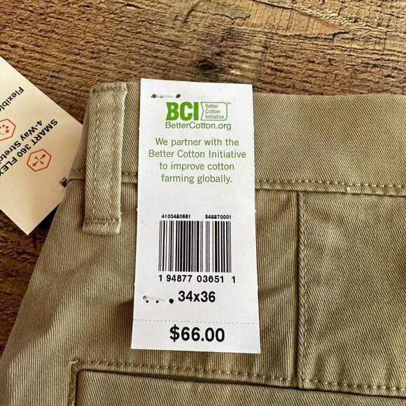 Dockers Men's Straight Fit Tan Cargo Khaki Pants -34x36" - Picture 9 of 10